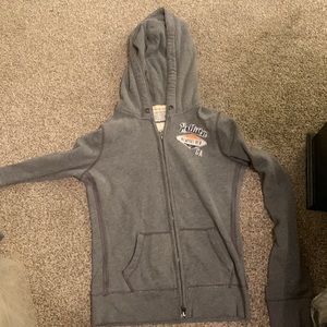 Gray Hollister hoodie size small